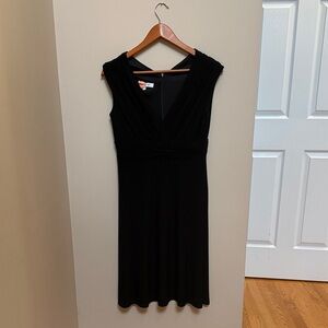 Evan Picone Black Sleeveless Midi Dress